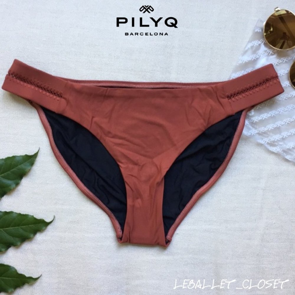 COPY - PILYQ Stitched Tab Full Bikini Bottom